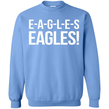 E-a-g-l-e-s Eagles Chant T-shirt Carolina Blue