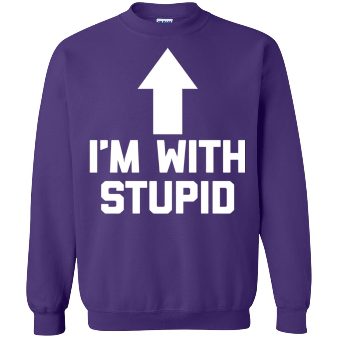 Im With Stupid T-shirt Purple