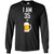 I Am 35 Plus 1 Beer 36th Birthday T-shirtG240 Gildan LS Ultra Cotton T-Shirt