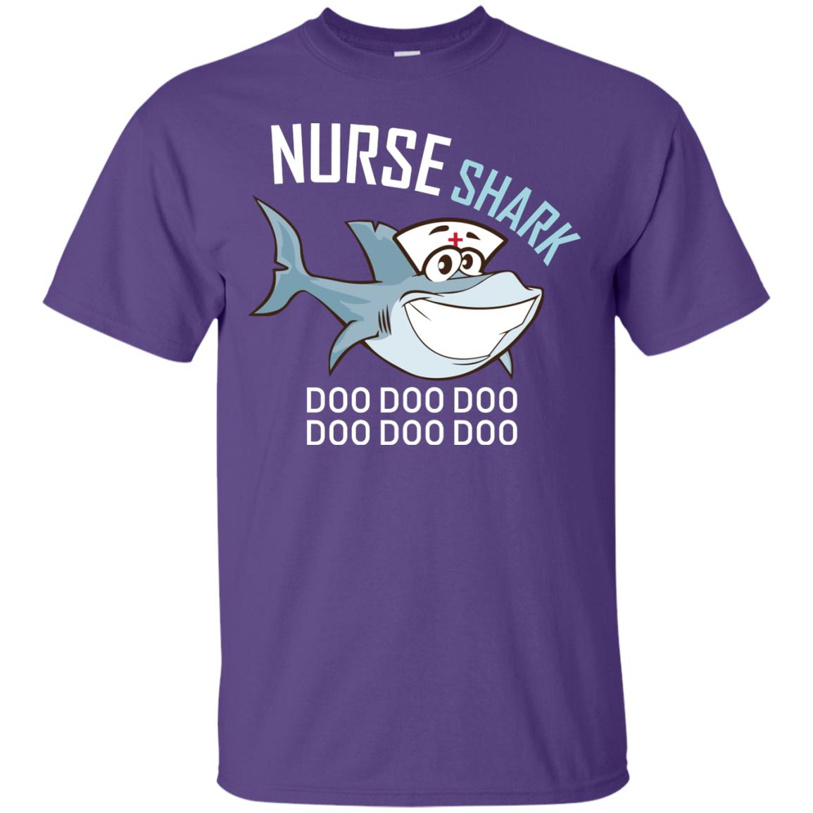 Nurse Shark Doo Doo Doo Shark Nursing Shirt Purple