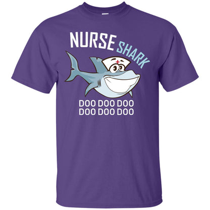 Nurse Shark Doo Doo Doo Shark Nursing Shirt Purple