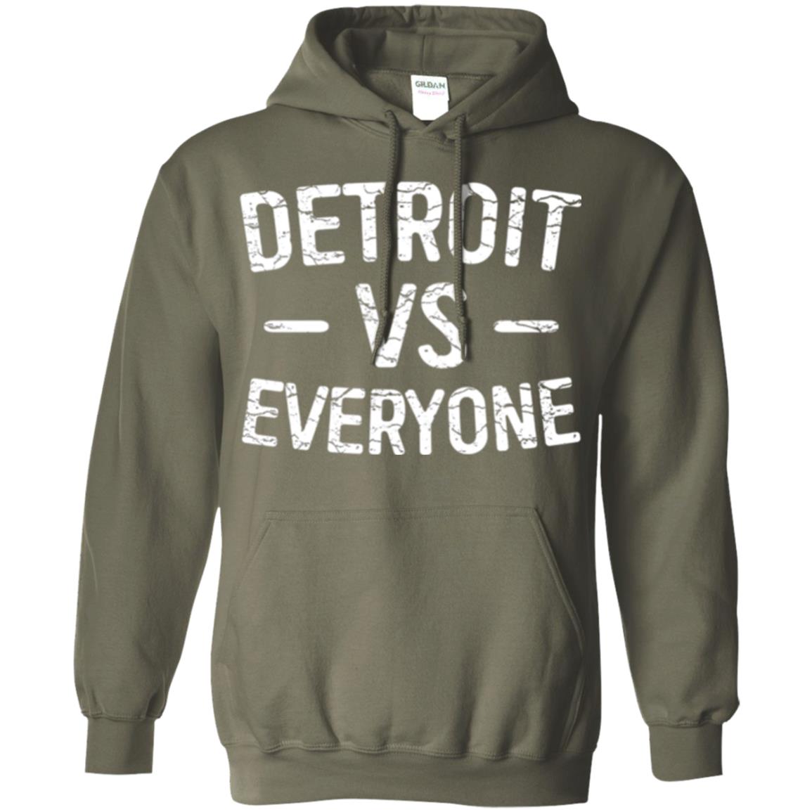 Detroit Vs Everyone T-shirt Military Green