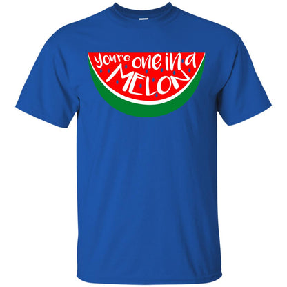 You_re One In A Melon Funny Summer Melon Fruit Shirt Royal