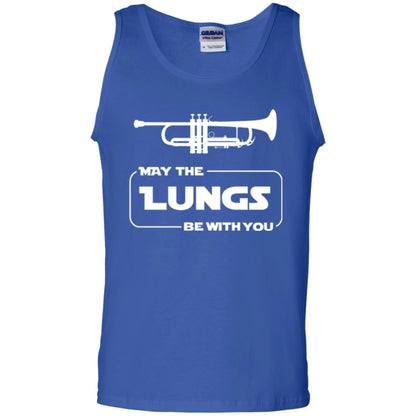 Funny Trumpet Player T-shirt May The Lungs Be With You Royal