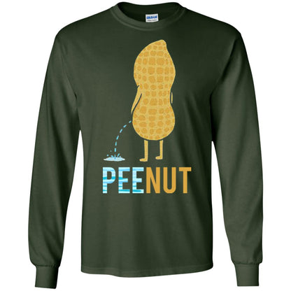 Funny Peenut Gift Shirt For Cool Boys Forest Green
