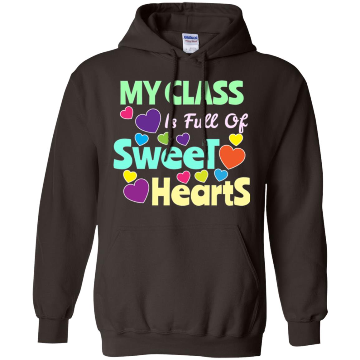 Valentines Day T-shirt I Love My Sweet Hearts Dark Chocolate