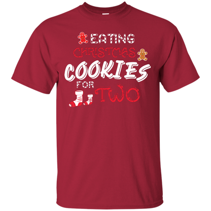 Christmas T-shirt Eating Christmas Cookies For Two Cardinal
