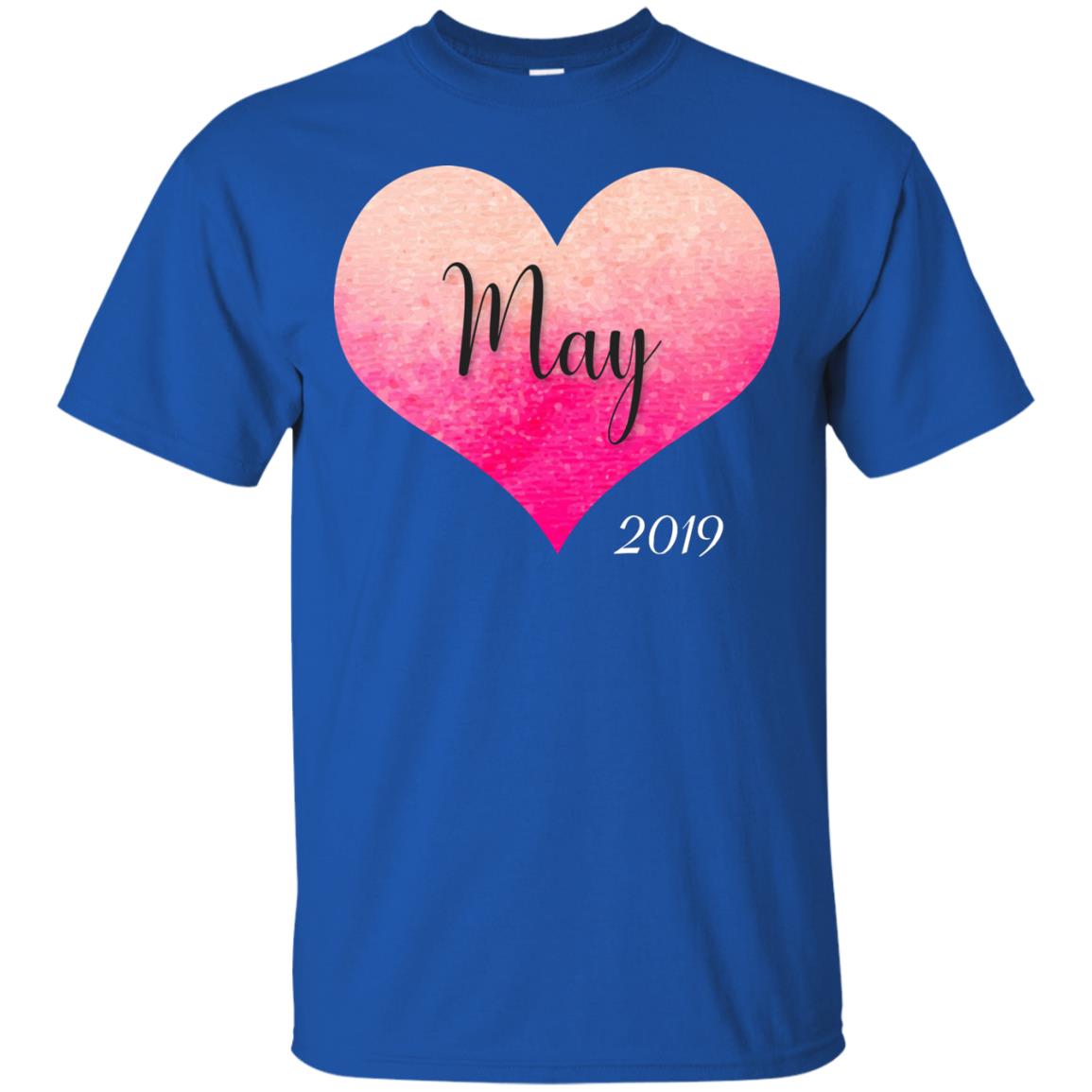 Pregnancy Reveal Announcement Party May 2019 Shirt Royal