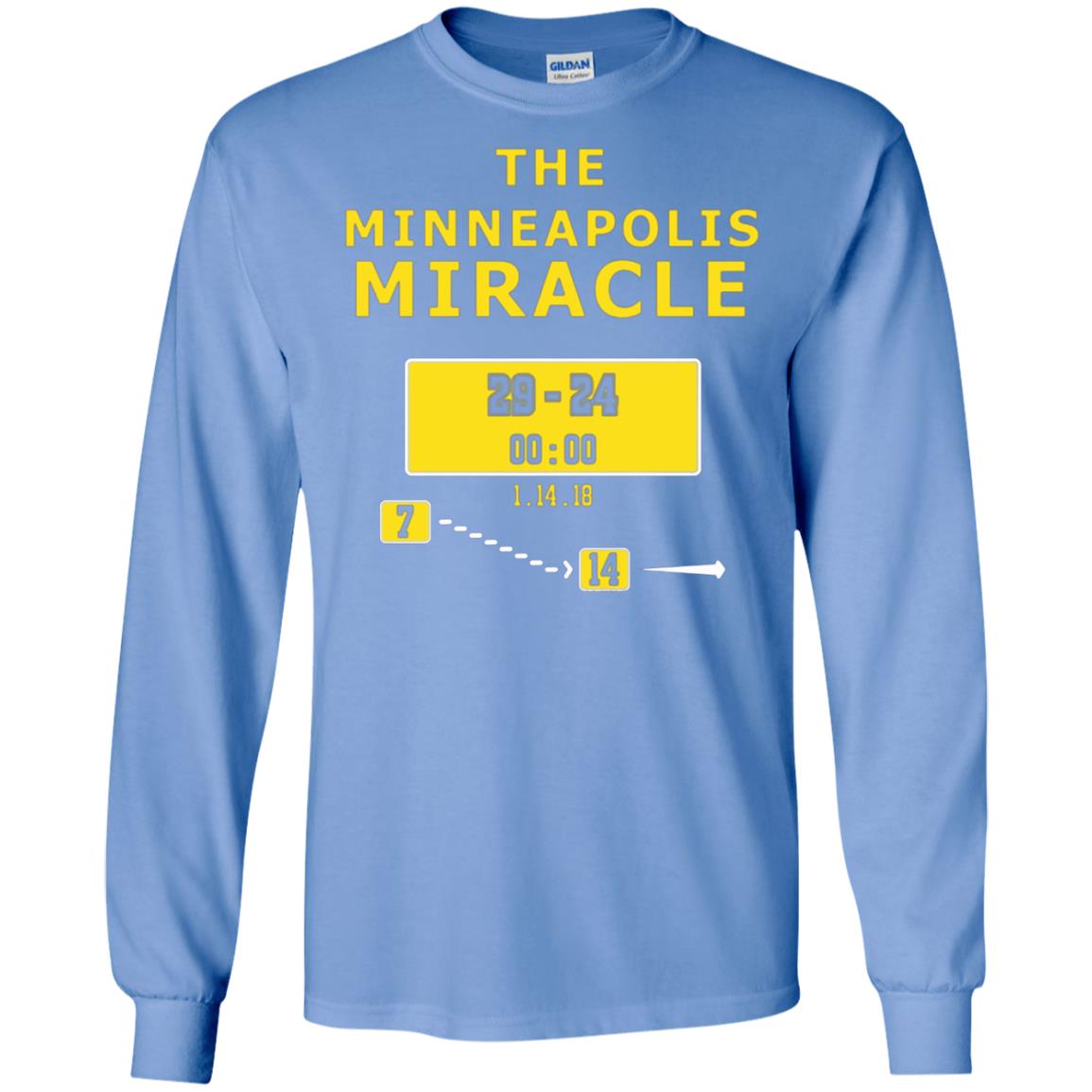 Football Lover T-shirt The Minneapolis Miracle Carolina Blue