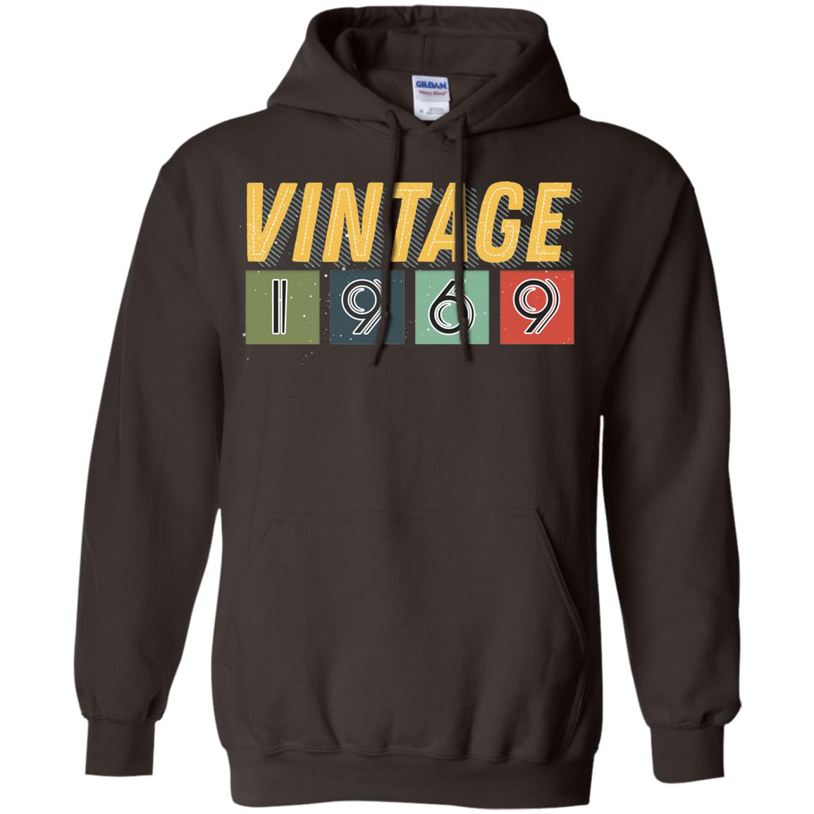 Vintage 1969 49th Birthday Gift Shirt For Mens Or Womens Dark Chocolate