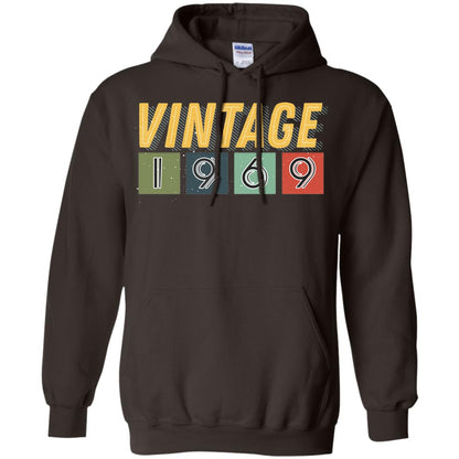 Vintage 1969 49th Birthday Gift Shirt For Mens Or Womens Dark Chocolate