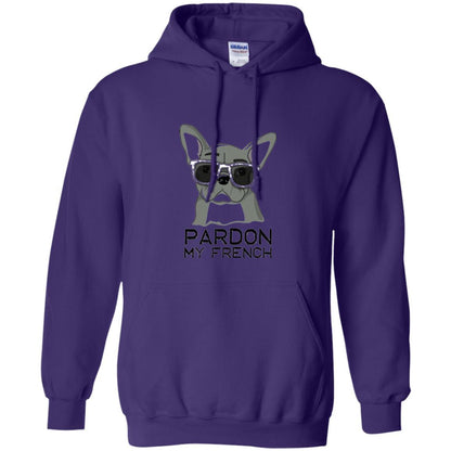 French Bulldog T-shirt Pardon My French T-shirt Purple