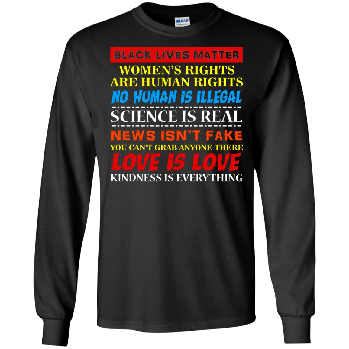 Black Lives Matter Womens Rights Are Human Rights Black