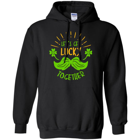 Saint Patrick's Day T-shirt Let's Get Lucky Together Black