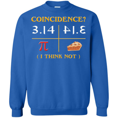 Coincidence I Think Not Pi Day T-shirt Royal