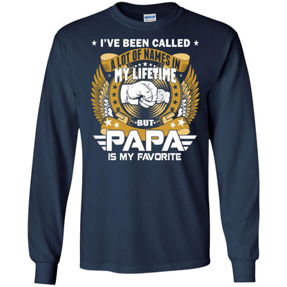 But Papa Is My Favorite Papa Shirt Navy
