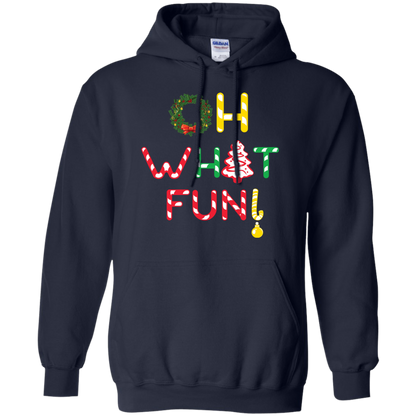 Christmas T-shirt Oh What Fun Navy