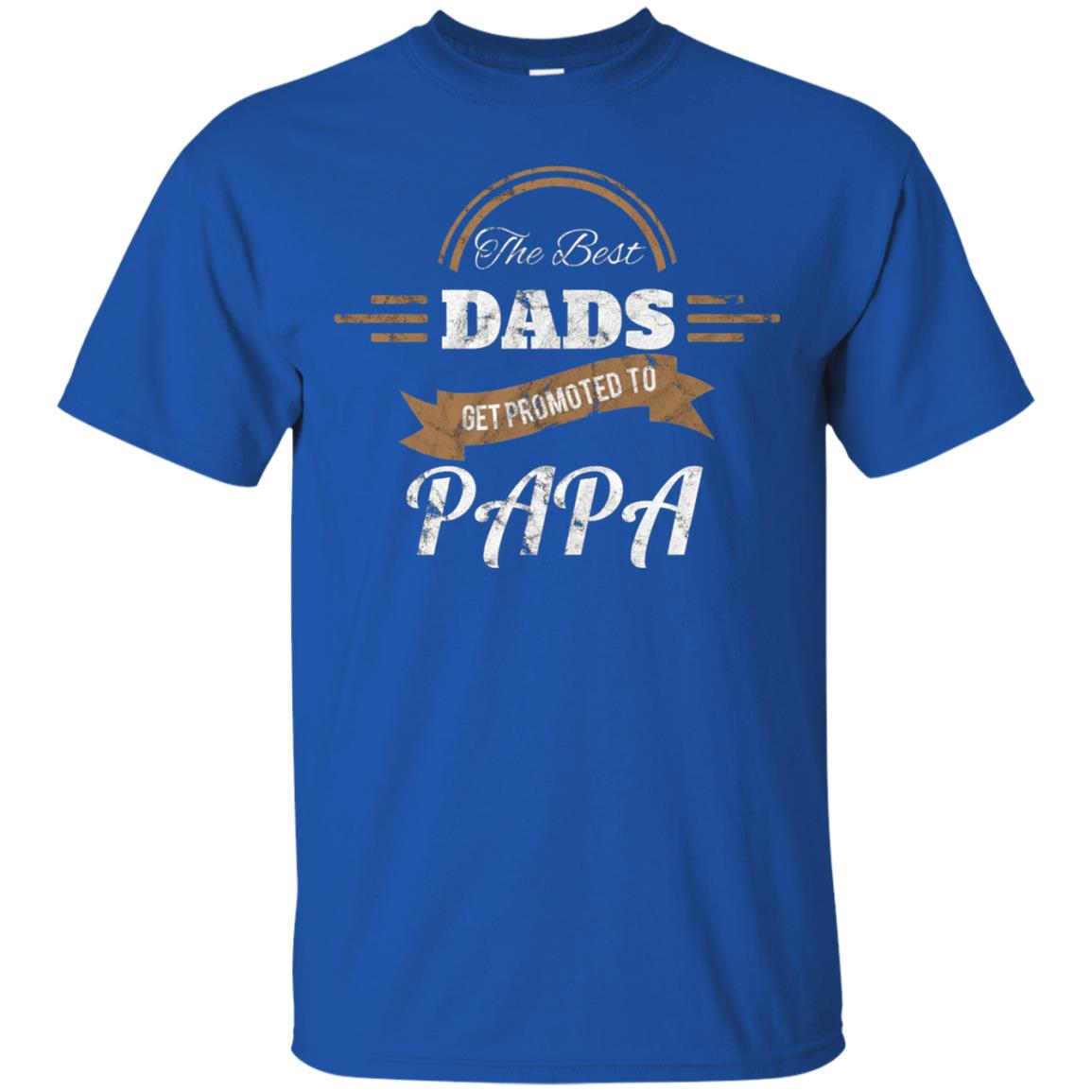 Promoted To Papa Shirt Grandpa Announcement T-shirt Royal