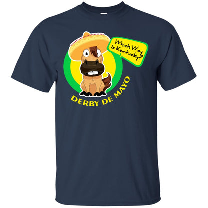 Which Way Is Kentucky Derby De Mayo Horse Race Shirt Navy