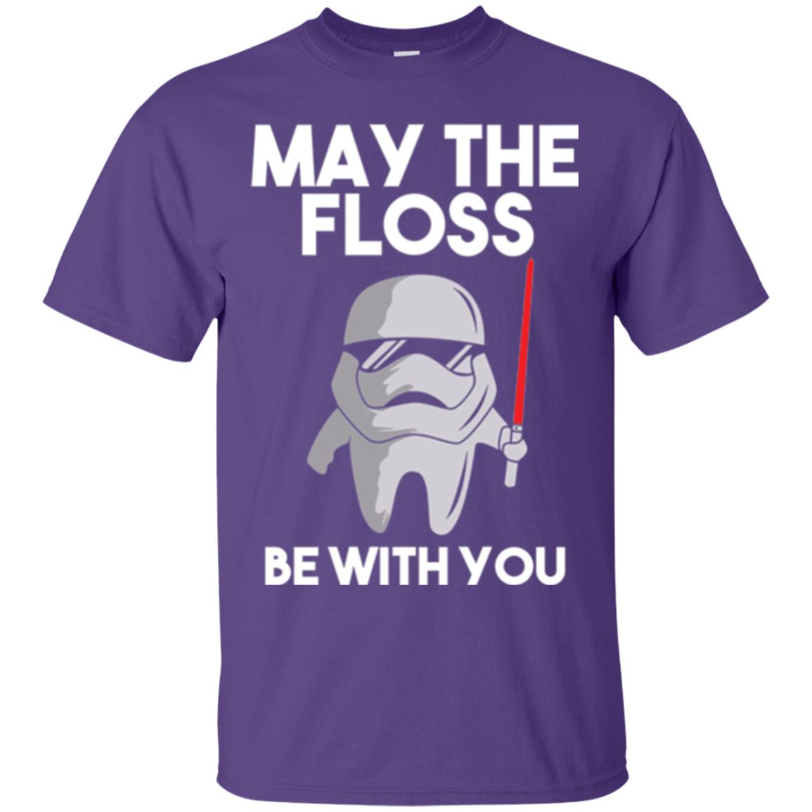 Dentist T-shirt May The Floss Be With You T-shirt Purple