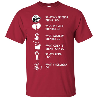 What My Friends Thinks I Do What My Wife Thinks I Do What Society Thinks I Do What Clients Thinks I Can Do What I Think I Do What I Actually Do Cardinal