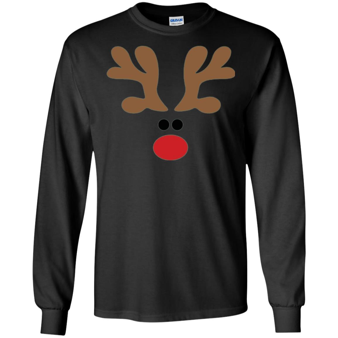 Christmas T-shirt Reindeer Black