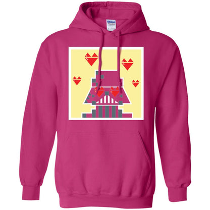Star Wars Vader Pixel Heart Eyes Valentine_s Graphic T-shirt Heliconia