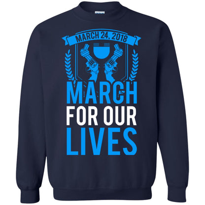 Anti Gun T-shirt March For Our Lives March 24 2018 Navy