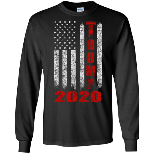 American Flag Vintage Design Trump 2020 T-shirt Black