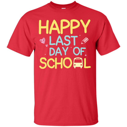 Happy Last Day Of School Graduation Shirt Red