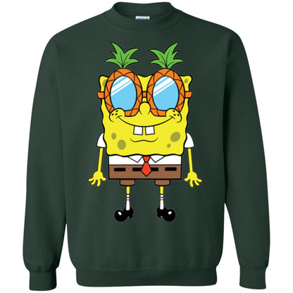 Nickelodeon Spongebob Squarepants Pineapple Glasses T-shirt Forest Green