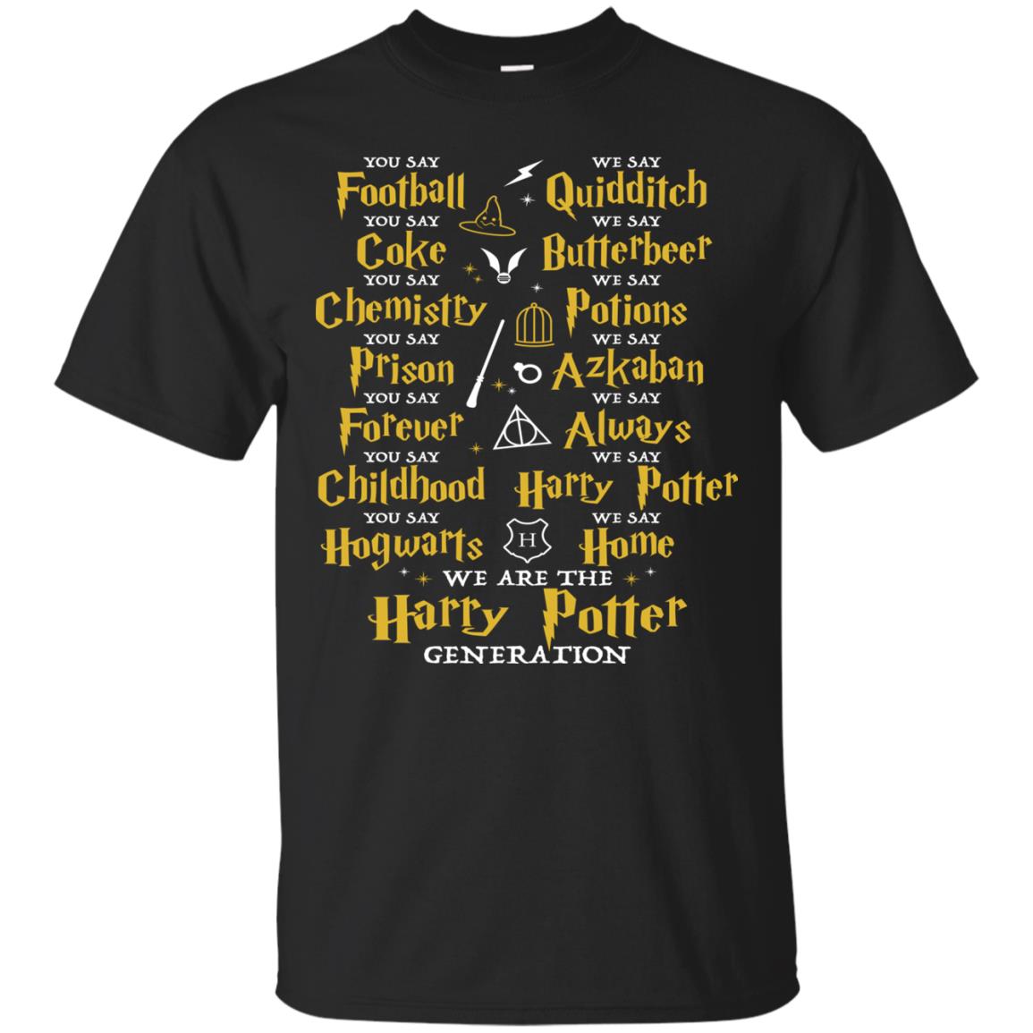 We Are The Harry Potter Generation Movie Fan T-shirt Black