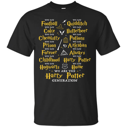We Are The Harry Potter Generation Movie Fan T-shirt Black