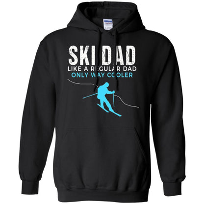 Skier T-shirt Ski Dad Like A Regular Dad Only Way Cooler Black