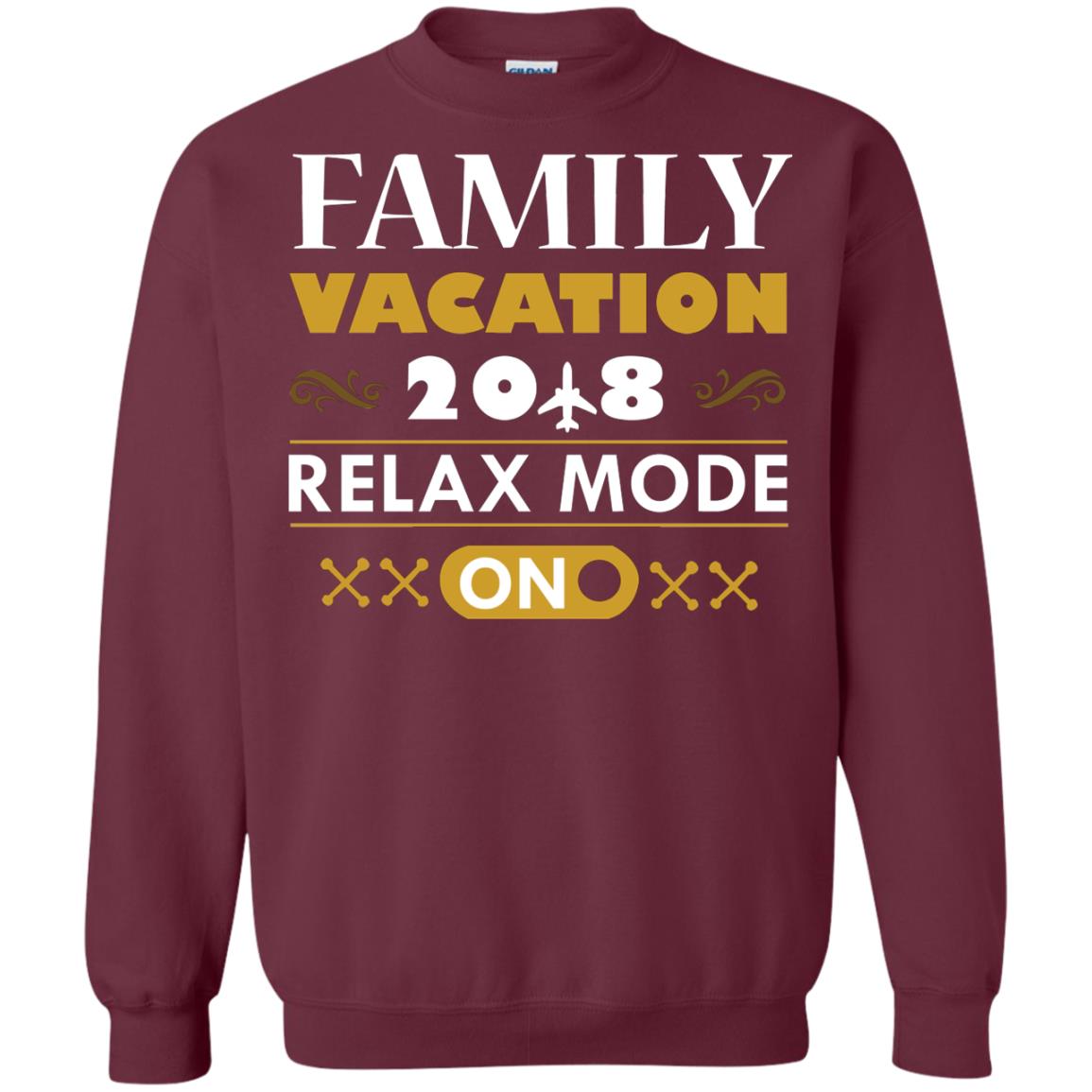Family Vacation 2018 Relax Mode On Summer Holiday Shirt Maroon