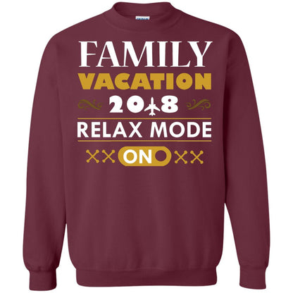Family Vacation 2018 Relax Mode On Summer Holiday Shirt Maroon