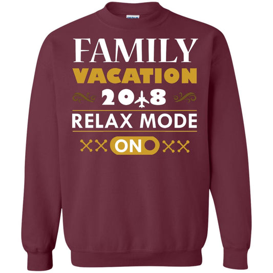 Family Vacation 2018 Relax Mode On Summer Holiday Shirt Maroon