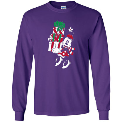 Christmas T-shirt Disney Minnie Mouse Christmas Gifts Purple