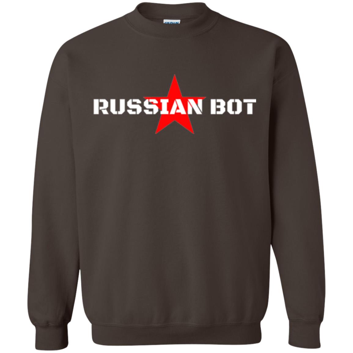 Political T-shirt Russian Bot Star T-shirt Dark Chocolate