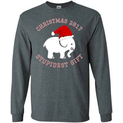 Elephant T-shirt Christmas 2017 T-shirt Dark Heather