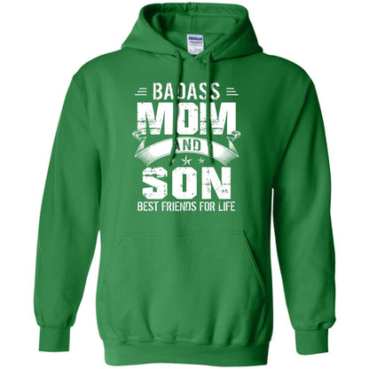 Badass Mom And Son Best Friends For Life Shirt Irish Green