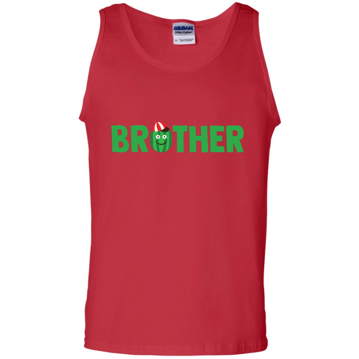 Brother Watermelon Funny Summer Melon Fruit Shirt For Brother Red