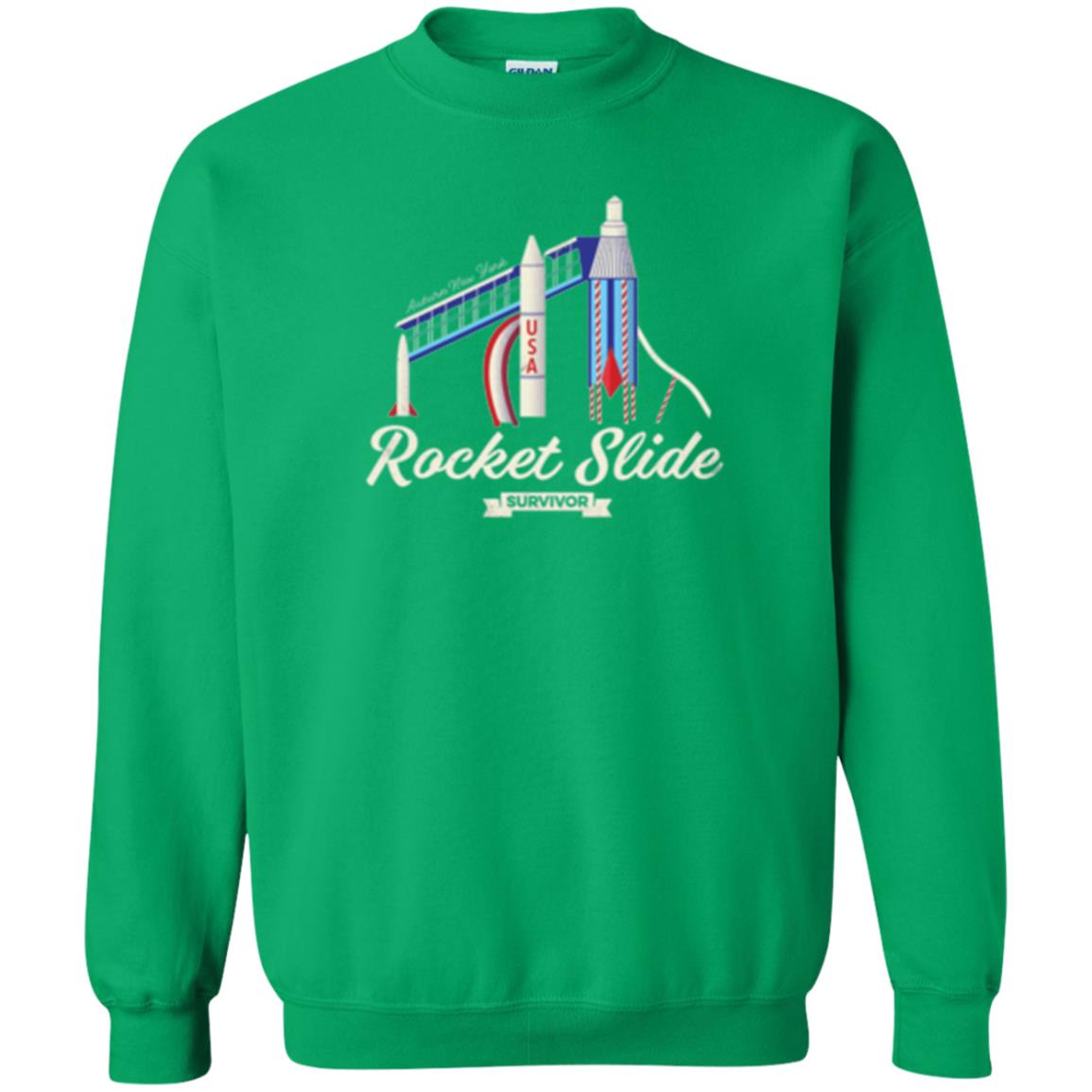 I Survived The Rocket Slide T-shirt Irish Green
