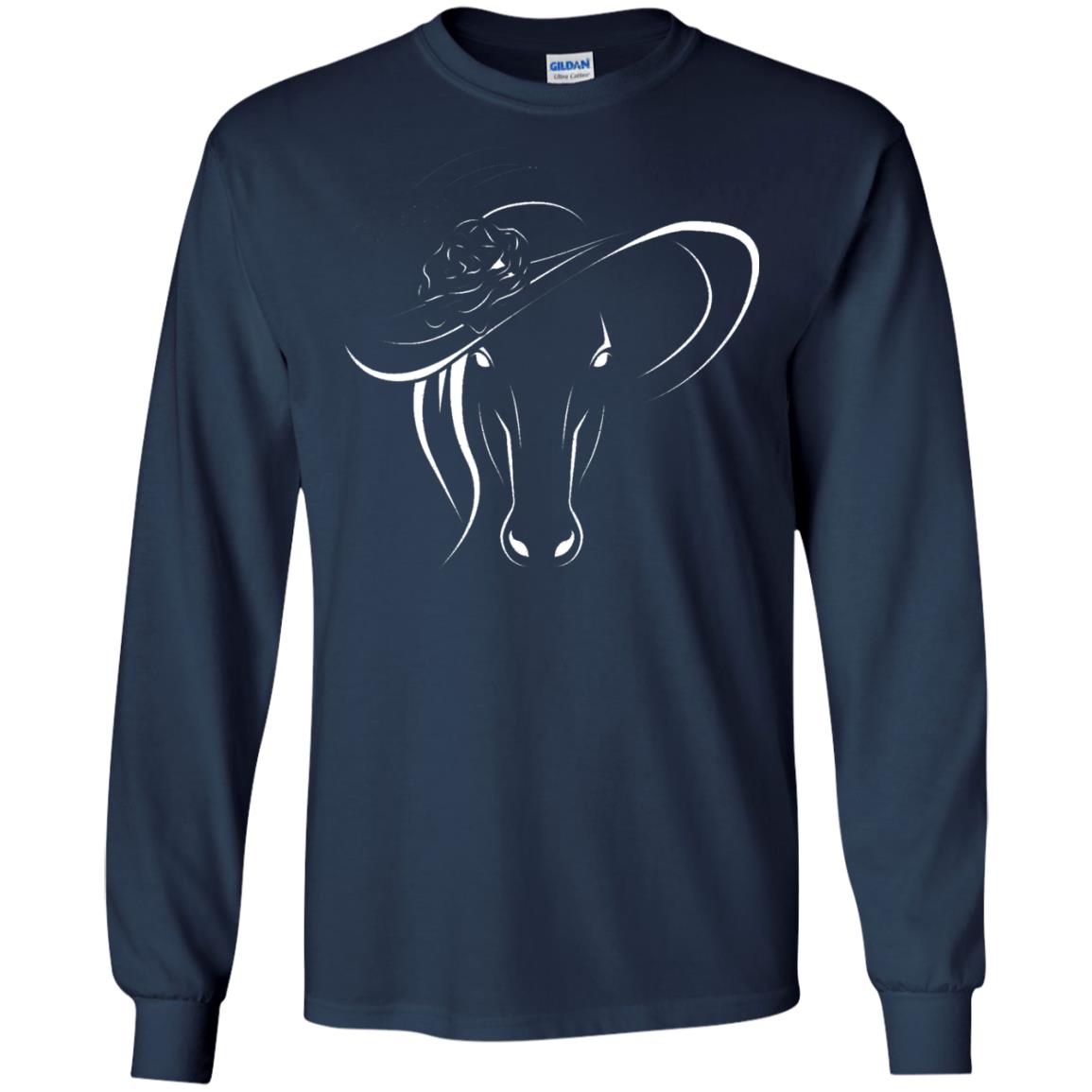 Derby Horse In Derby Womens Hat Derby Shirt Navy