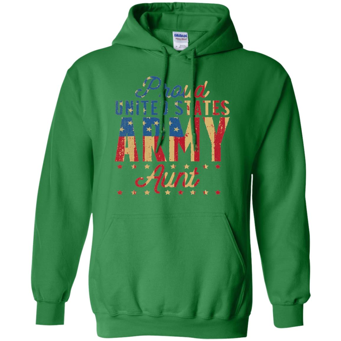 Proud United States Army Aunt Us Shirt Irish Green
