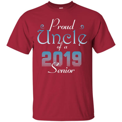 Proud Uncle Of 2019 Senior Uncle Shirt Cardinal