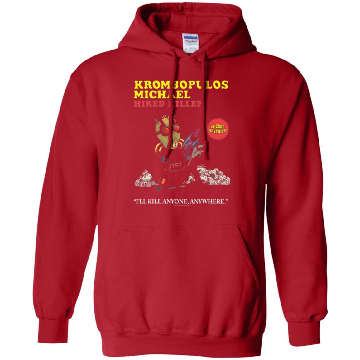 Film T-shirt Krombopulos Michael Hired Killer Red