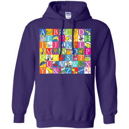 Dr. Seuss A To Z Gift Shirt For Funny Man Purple