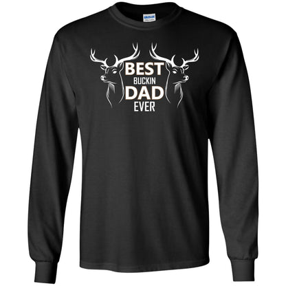 Best Buckin_ Dad Ever Daddy Shirt For Father_s Day Black
