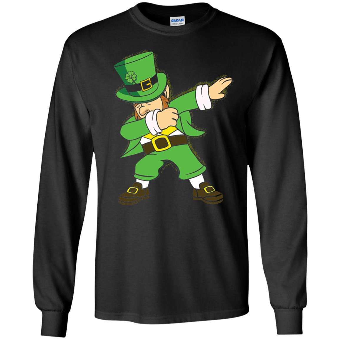 Dabbing Leprechaun Irish Dab Dance St Patrick_s Day T-shirt Black